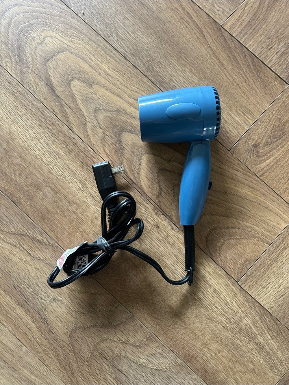Compact Blue Travel Hair Dryer
